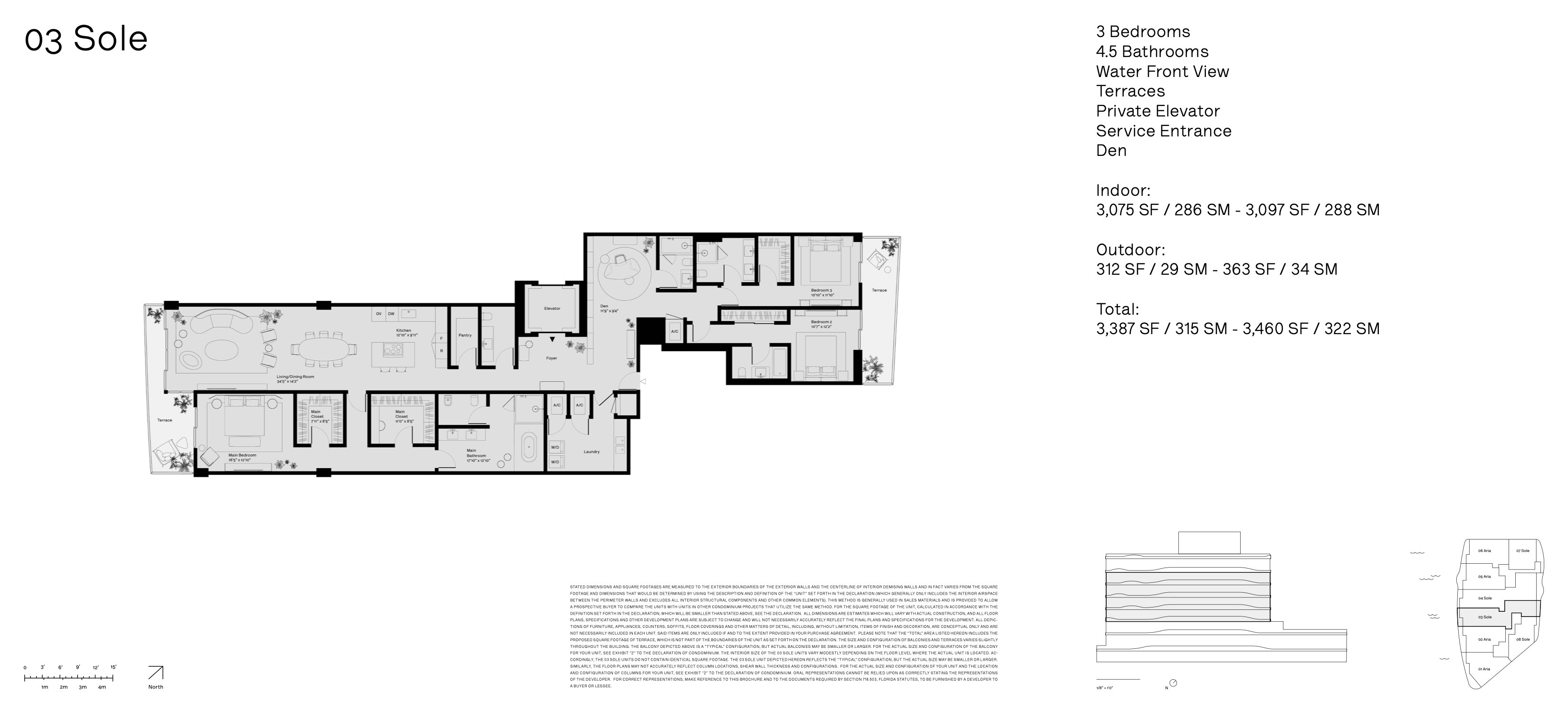Floor Plan for Onda Residences Miami Floorplans, 03 Sole